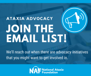 Join The Ataxia Advocacy Email List