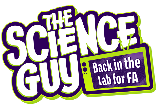 Bill Nye the science guy back in the lab for FA banner logo