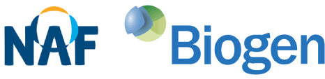 NAF and Biogen partnership logos